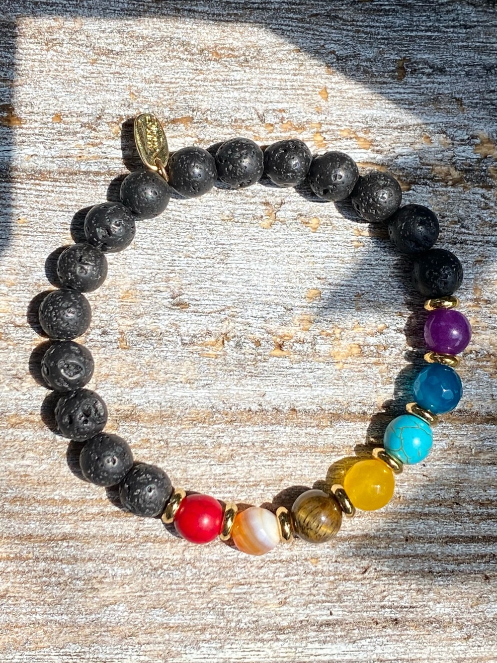 EUC Alexa’s Angels Essential Bracelet Unisex Beaded Aromatherapy Stretch 7.25”